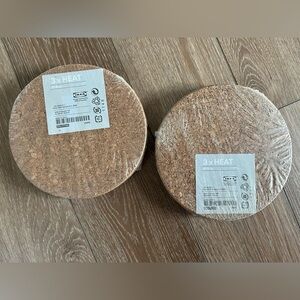 Brand New Ikea Heat Cork Trivet Two 3 Packs (total of 6 Trivets)
